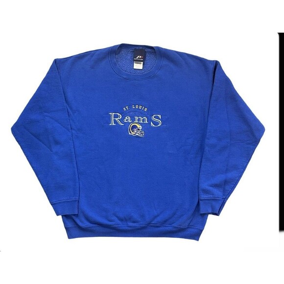 Vintage 90’s St. Louis Rams Pro Player Embroidered Crewneck Sweatshirt - Picture 1 of 3